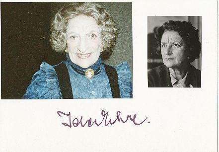 Ida Ehre † 1989   Film & TV Autogramm Karte original signiert 