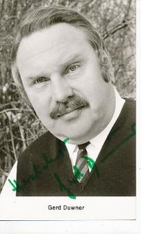 Gerd Duwner † 1996  Film  &  TV  Autogrammkarte original signiert 
