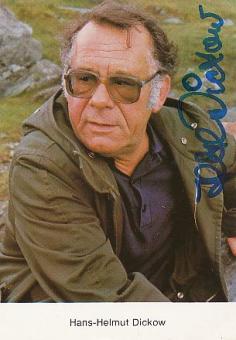 Hans Helmut Dickow † 1989  Film  &  TV  Autogrammkarte original signiert 