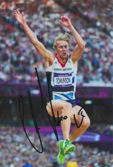Christopher Tomlinson  Großbritanien  Leichtathletik Autogramm 13x18 cm Foto original signiert 