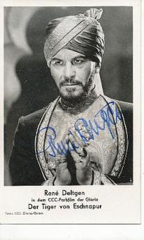 Rene Deltgen † 1979  Der Tiger von Eschnapur  Film  &  TV  Autogrammkarte original signiert 