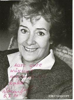Erika Dannhoff † 1996  Film  &  TV  Autogrammkarte original signiert 