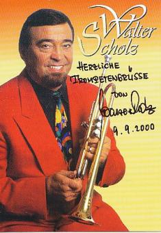 Walter Scholz  Trompeter  Musik  Autogrammkarte original signiert 