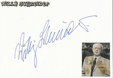 Willy Schneider † 1989  Musik  Autogramm Karte original signiert 