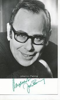 Johannes Fehring † 2004  Musik  Autogrammkarte original signiert 
