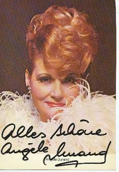 Angèle Durand † 2001  Musik  Autogrammkarte original signiert 