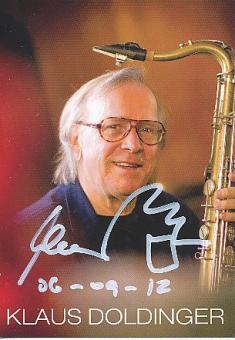 Klaus Doldinger   Musik  Autogrammkarte original signiert 