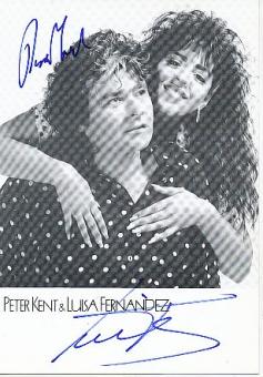 Peter Kent & Luisa Fernandez  Musik  Autogrammkarte original signiert 