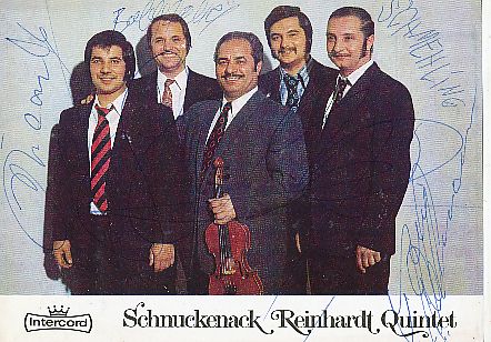 Schnuckenack Reinhardt Quintet   Musik  Autogrammkarte original signiert 