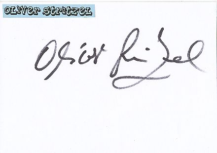 Oliver Stritzel   Film & TV Autogramm Karte original signiert 