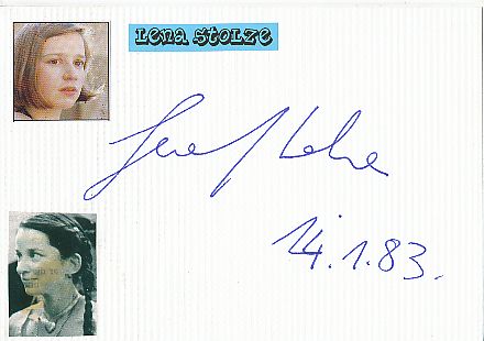 Lena Stolze   Film & TV Autogramm Karte original signiert 