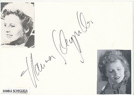 Hanna Schygulla  Film & TV Autogramm Karte original signiert 