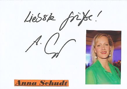 Anna Schudt  Film & TV Autogramm Karte original signiert 