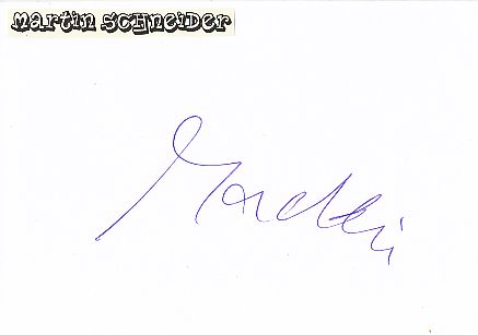 Martin Schneider  Maddin  Comedian  TV Autogramm Karte original signiert 