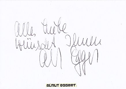 Almut Eggert   Film & TV Autogramm Karte original signiert 