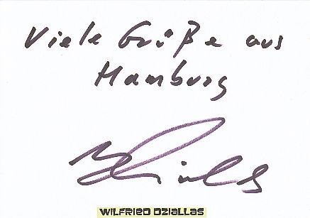Wilfried Dziallas  Film & TV Autogramm Karte original signiert 