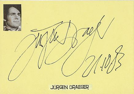Jürgen Draeger  Film & TV Autogramm Karte original signiert 