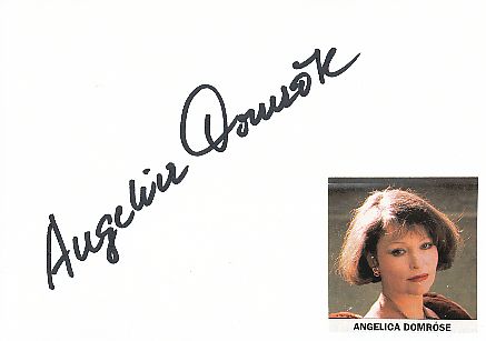 Angelica Domröse  Film & TV Autogramm Karte original signiert 