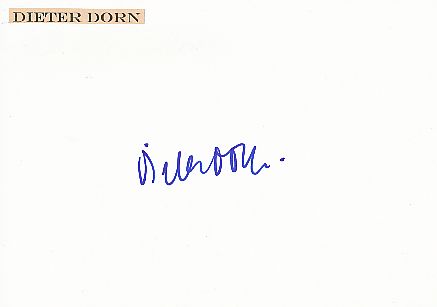 Dieter Dorn  Regisseur  Film & TV Autogramm Karte original signiert 
