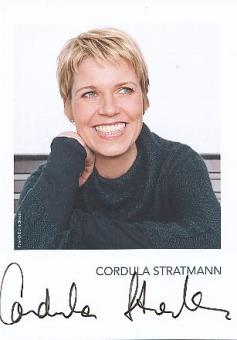 Cordula Stratmann   Comedian  Film  & TV  Autogrammkarte original signiert 