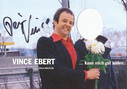 Vince Ebert  Comedian  & TV  Autogrammkarte original signiert 