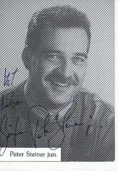 Peter Steiner Junior  Film & TV  Autogrammkarte original signiert 