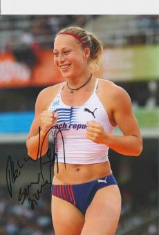 Jirina Svoboda  Tschechien  Leichtathletik Autogramm 13x18 cm Foto original signiert 