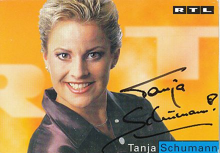 Tanja Schumann  RTL   Film & TV  Autogrammkarte original signiert 