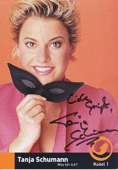 Tanja Schumann  Kabel 1   Film & TV  Autogrammkarte original signiert 
