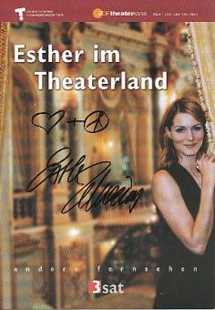 Esther Schweins  ZDF  Film & TV  Autogrammkarte original signiert 
