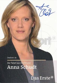 Anna Schudt  Tatort   Film & TV  Autogrammkarte original signiert 