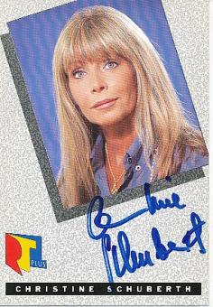 Christine Schuberth  RTL  Film & TV  Autogrammkarte original signiert 