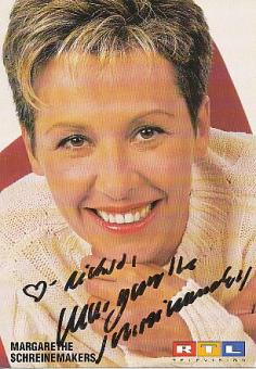 Margarethe Schreinemakers    RTL  TV  Autogrammkarte original signiert 