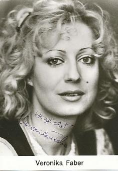 Veronika Faber  Film &  TV  Autogrammkarte original signiert 