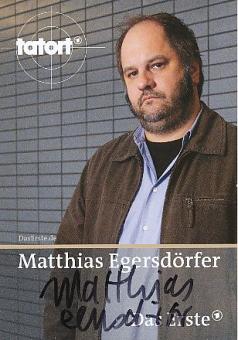 Matthias Egersdörfer  Tatort   TV  Autogrammkarte original signiert 