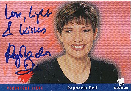 Raphaela Dell  Verbotene Liebe   ARD Serien  TV  Autogrammkarte original signiert 