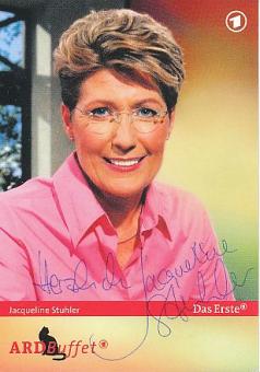 Jacqueline Stuhler  ARD  Buffet  TV  Autogrammkarte original signiert 