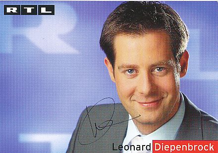 Leonard Diepenbrock  RTL  TV  Autogrammkarte original signiert 