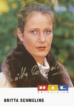 Britta Schmeling  RTL  TV  Autogrammkarte original signiert 