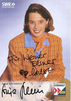 Sonja Schrecklein  SWR  ARD  TV  Autogrammkarte original signiert 
