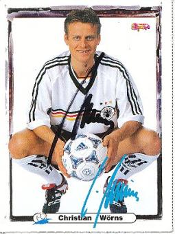Christian Wörns  DFB  Fußball Bravo Autogrammkarte original signiert 