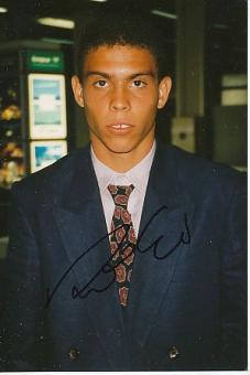 Ronaldo  Brasilien Weltmeister WM 2002  Fußball Autogramm  Foto original signiert 