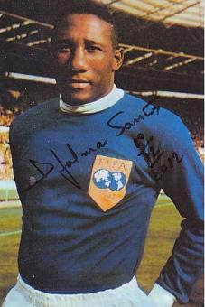Djalma Santos † 2013  Brasilien Weltmeister WM 1958 & 1962  Fußball Autogramm  Foto original signiert 