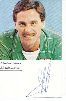 Christian Lopez  Frankreich WM 1982  Fußball Autogramm Karte  original signiert 