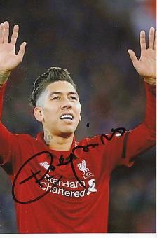 Roberto Firmino  FC Liverpool  Fußball Autogramm Foto original signiert 