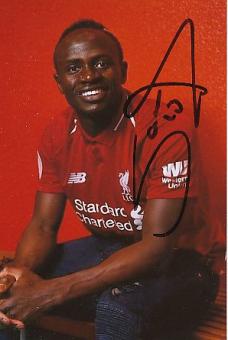 Sadio Mane  FC Liverpool  Fußball Autogramm Foto original signiert 