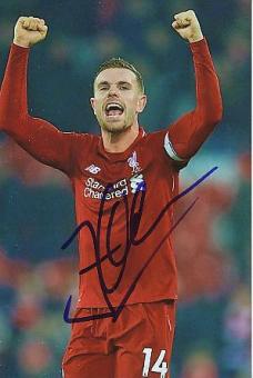 Jordan Hendersson  FC Liverpool  Fußball Autogramm Foto original signiert 