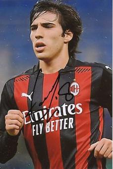 Sandro Tonali  AC Mailand  Fußball Autogramm Foto original signiert 