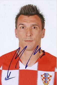 Mario Mandzukic  Kroatien  Fußball Autogramm Foto original signiert 