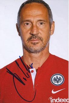 Adi Hütter   Eintracht Frankfurt  Fußball Autogramm Foto original signiert 